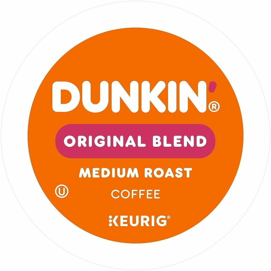 Dunkin’® K-Cup Original Blend Coffee - Compatible with Keurig Brewer - Medium - 0.3 oz Per Box - 22