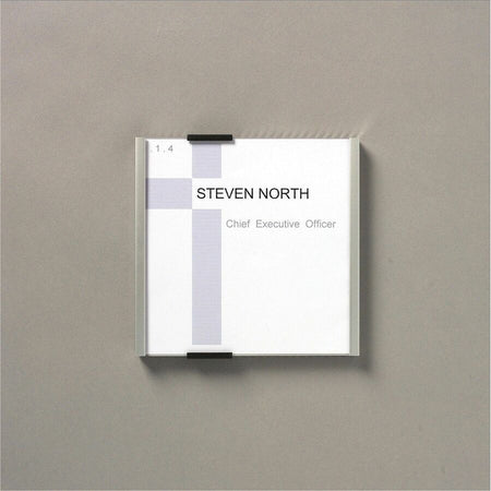DURABLE Aluminum/Acrylic Information Sign Panel - Front