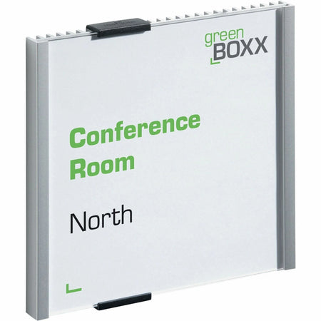 DURABLE Aluminum/Acrylic Information Sign Panel - Wall Mountable - 6.1’’ x - Signs & Nameplates