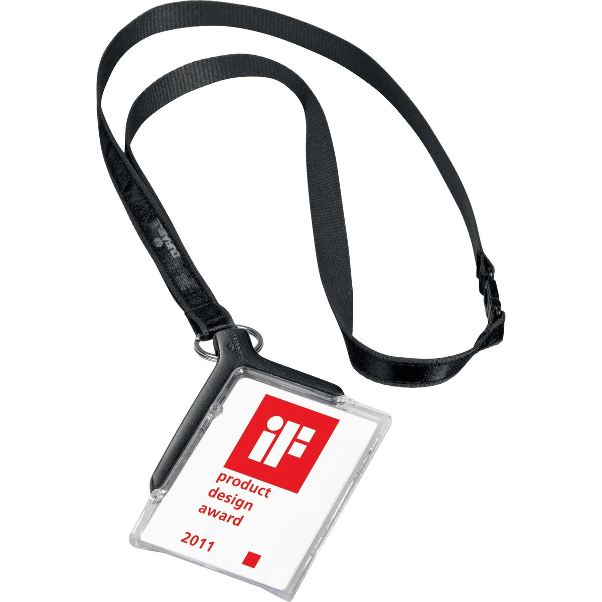 DURABLE Card Holder Deluxe: Acrylic Clear 2.13’’ x 3.25’’ - 10/Box - ID Badges & Supplies