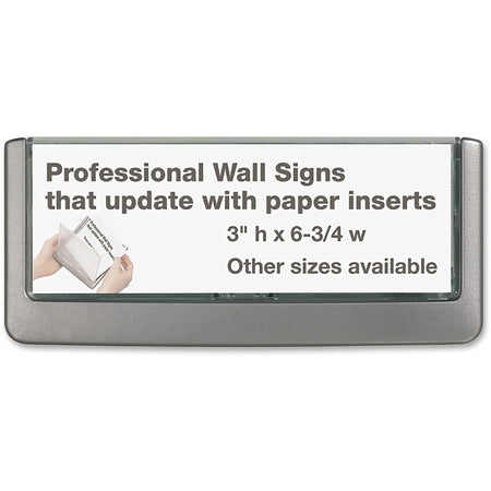 DURABLE Click Sign: Rectangular Wall/Door Mountable Plastic Sign 6.8’’ x 3’’ 0.6’’ - Signs & Nameplates