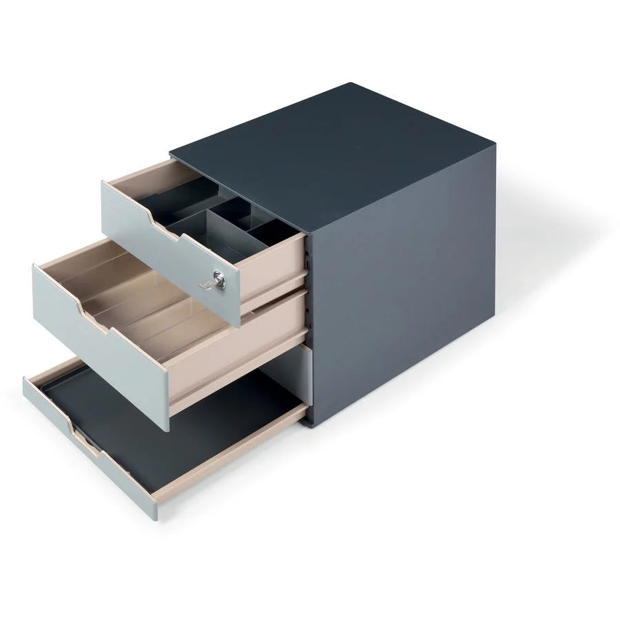 DURABLE COFFEE POINT Caddy - 4 Compartment(s) - Easy to Clean - Transparent - 1 Each - Breakroom Organizers