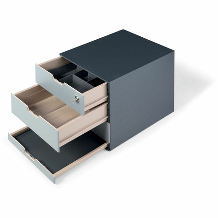 DURABLE COFFEE POINT Caddy - 4 Compartment(s) - Easy to Clean - Transparent - 1 Each - Breakroom Organizers