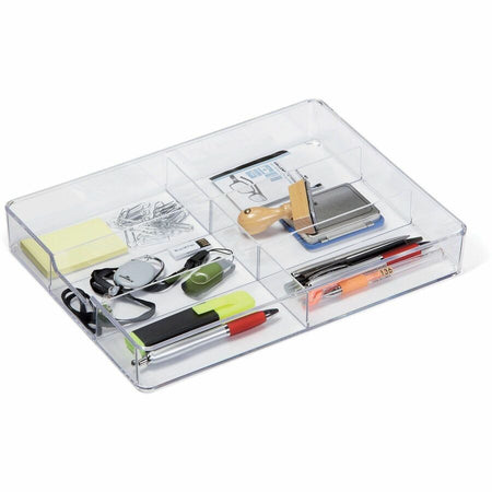 DURABLE COFFEE POINT Caddy - 4 Compartment(s) - Easy to Clean - Transparent - 1 Each - Breakroom Organizers