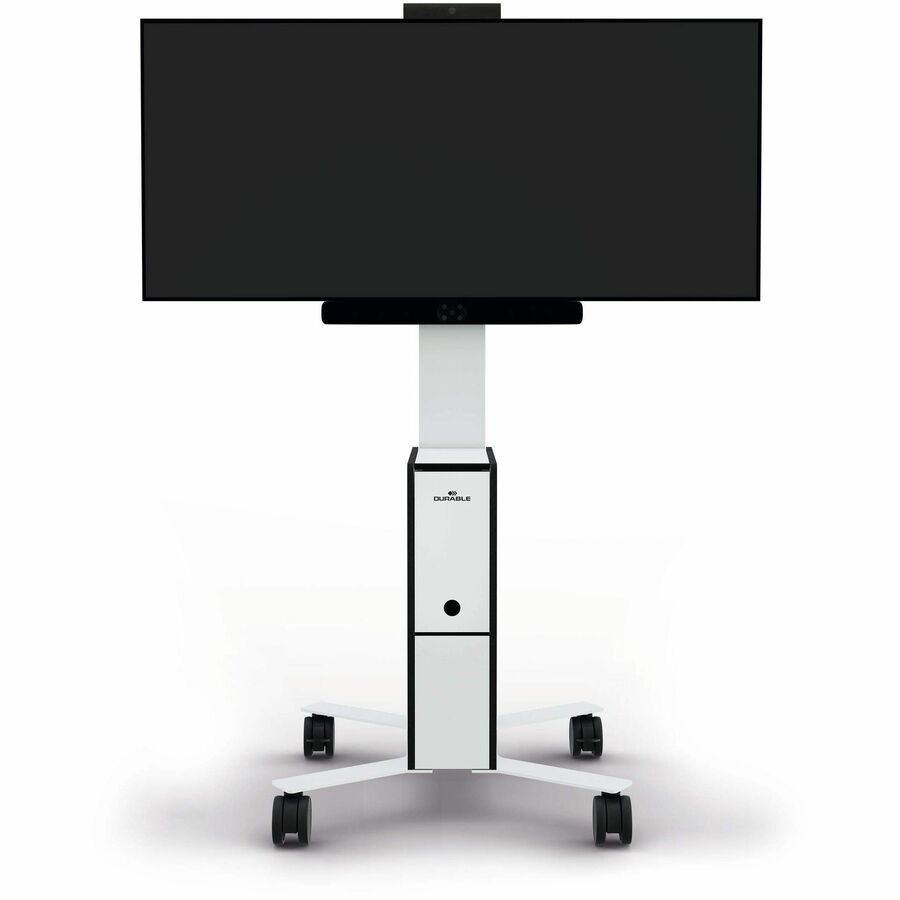 DURABLE COWORKSATION Mobile TV Cart - Front