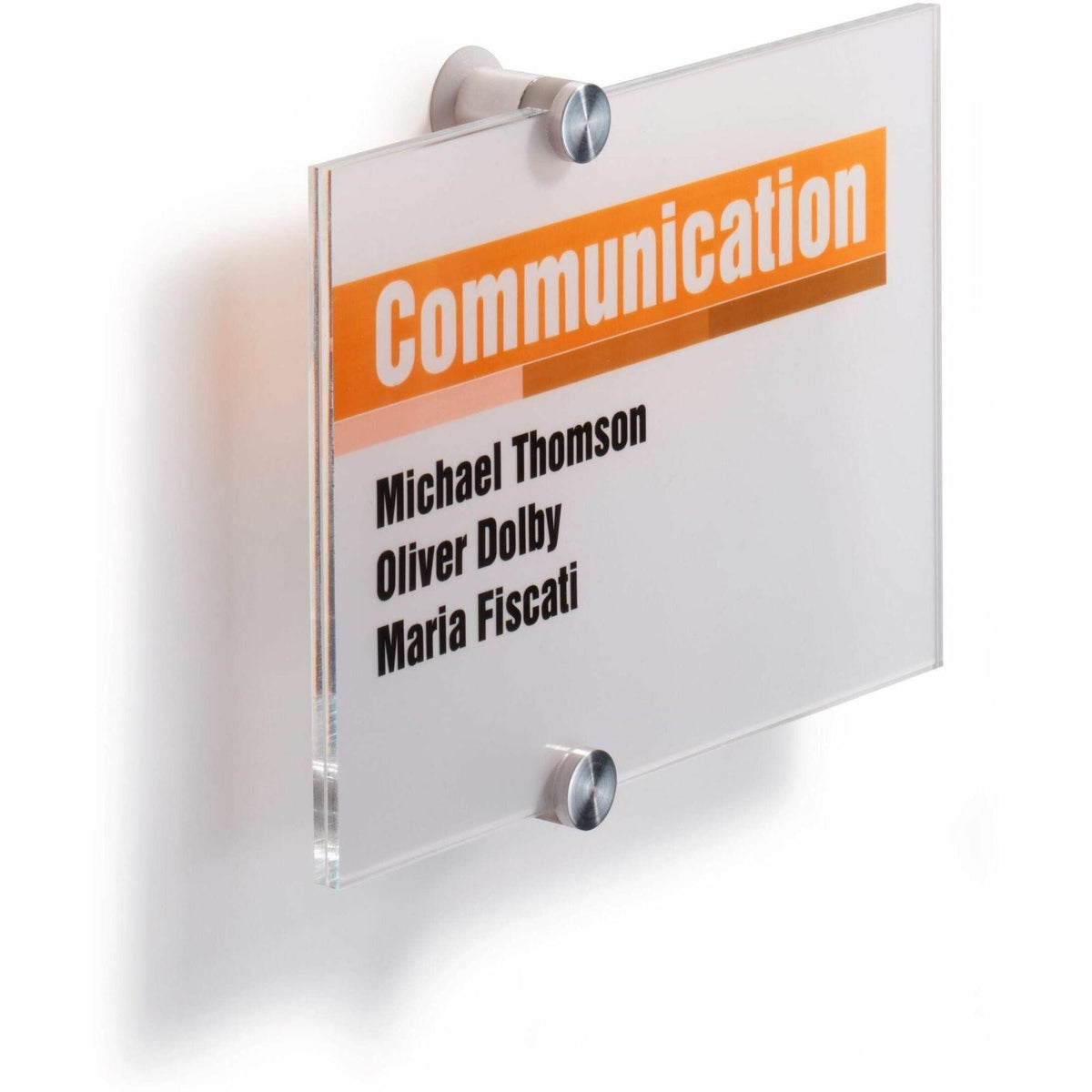 DURABLE Crystal Standoff Interior Wall Sign - 2000
