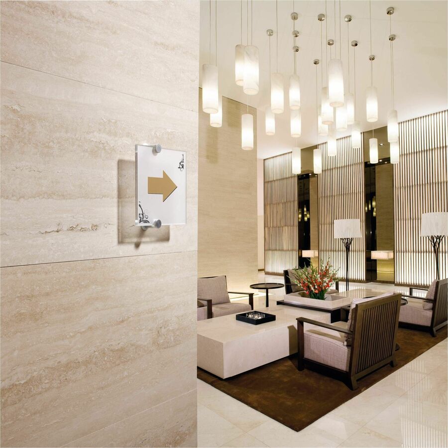 DURABLE Crystal Standoff Interior Wall Sign - Alternate-Image3