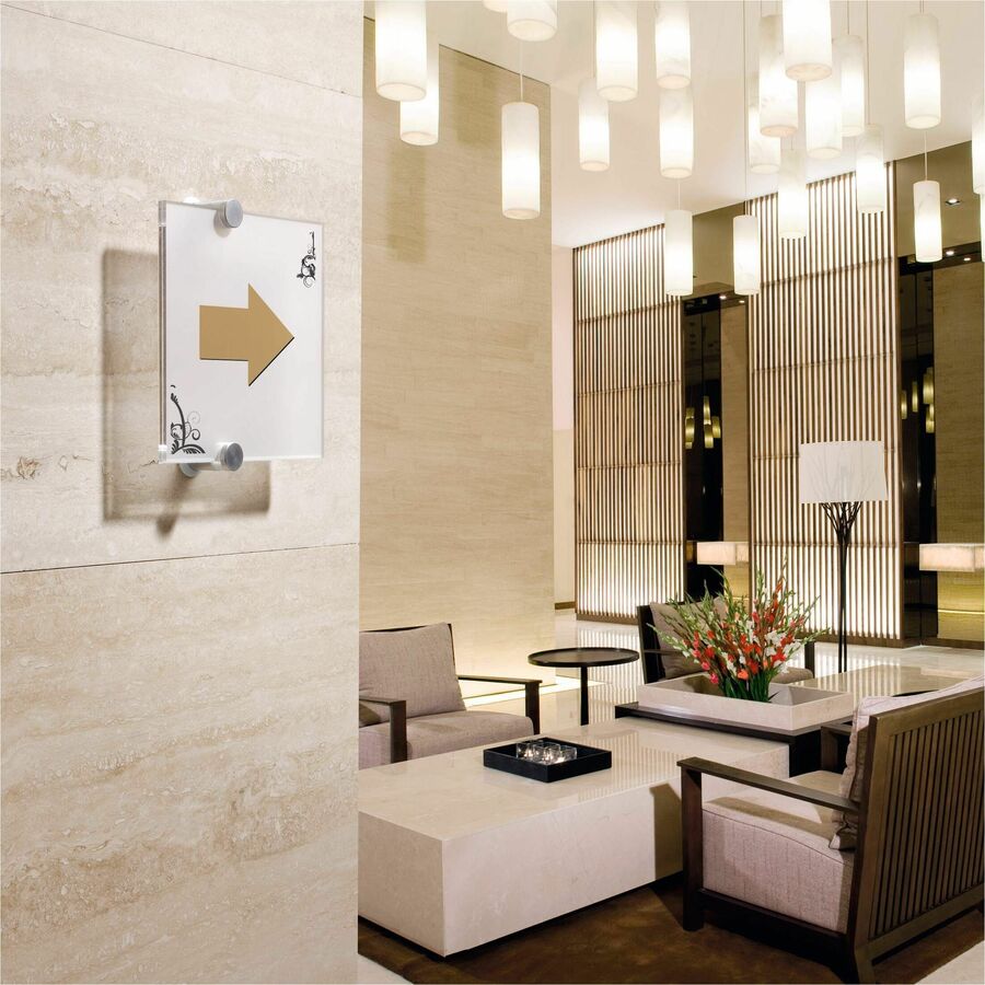 DURABLE Crystal Standoff Interior Wall Sign - Alternate-Image2