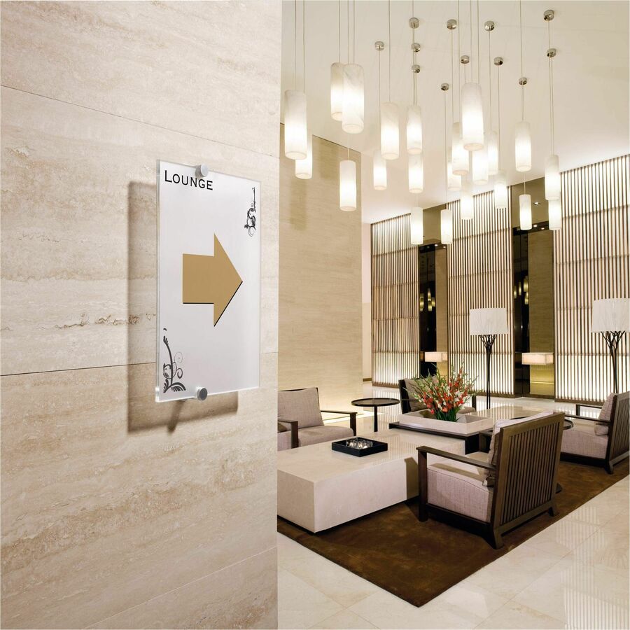 DURABLE Crystal Standoff Interior Wall Sign - Alternate-Image2
