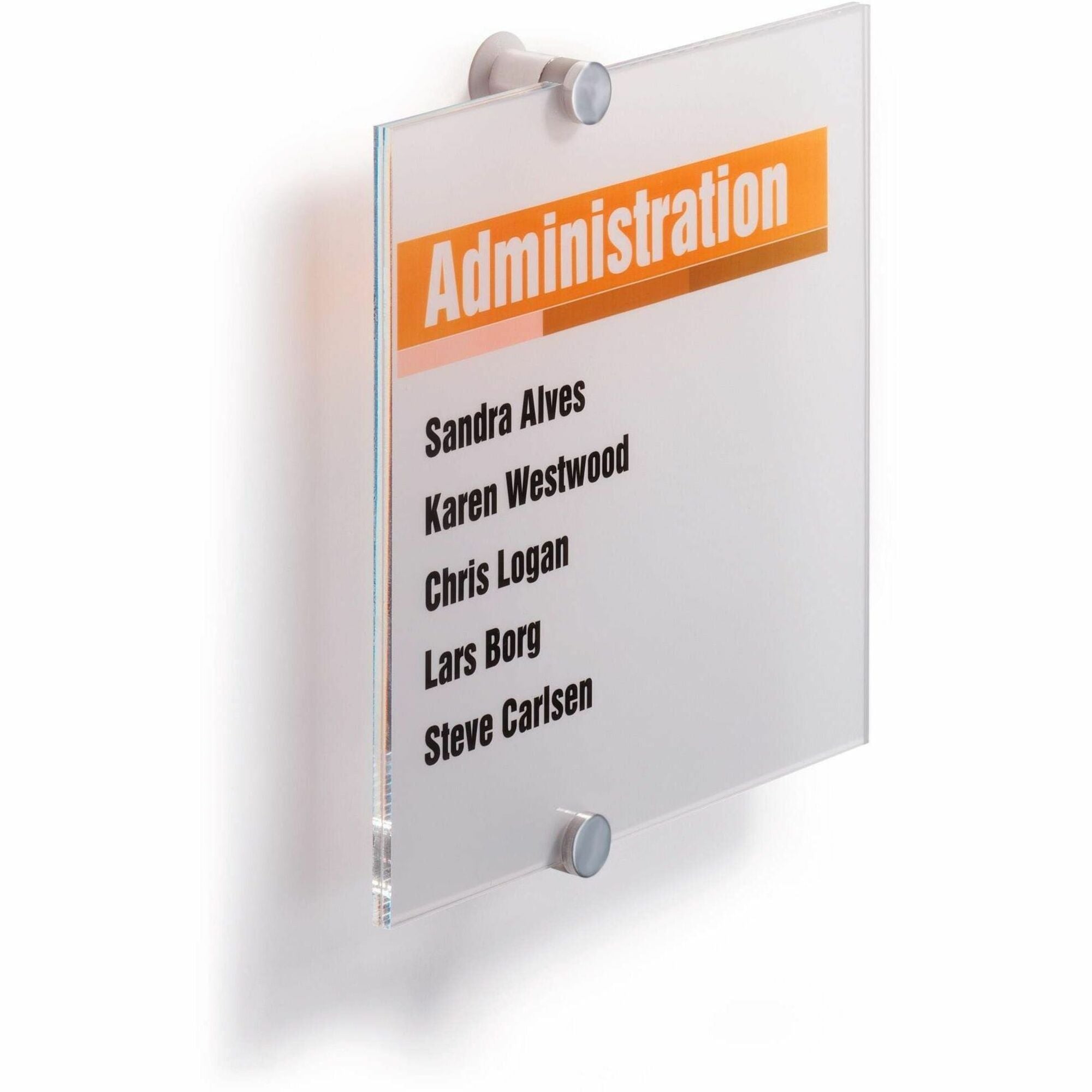 DURABLE Crystal Standoff Interior Wall Sign - 2000