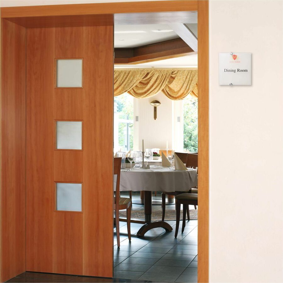 DURABLE Crystal Standoff Interior Wall Sign - Alternate-Image2