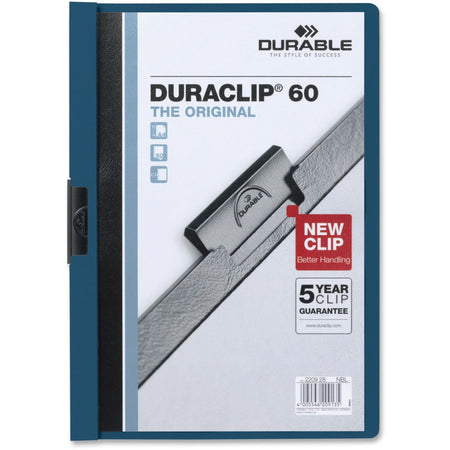 DURABLE DURACLIP Letter Report Cover: 8 1/2’’ x 11’’ 60 Sheets Capacity - Covers