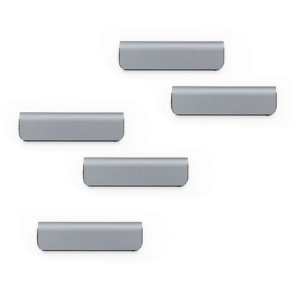 DURABLE DURAFIX Clip: 2.4’’ Width for Notes Doors Glass - Silver - 10/Pack - Paper Clips