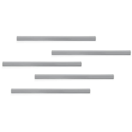 DURABLE DURAFIX Rail: Silver Pack of 5 - Sturdy and Stylish Solution - Bulletin Boards