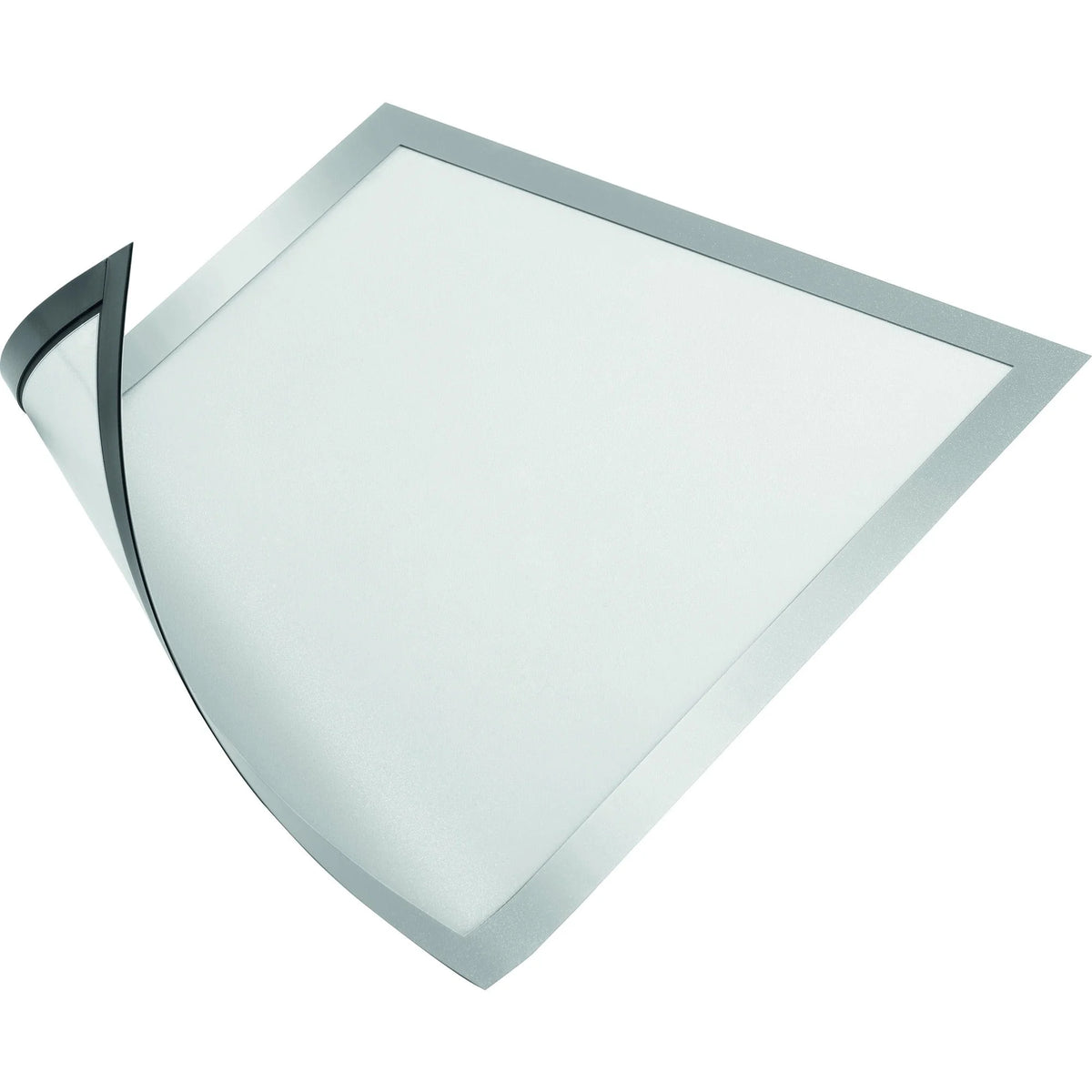 DURABLE DURAFRAME Document Frame: Silver Sturdy Magnetic - 2 Pack - Signs & Nameplates