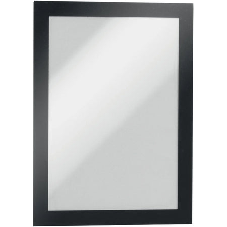 DURABLE Duraframe Half Letter Frames - Self-adhesive & Magnetic - Black (2/Pack) - Signs Nameplates