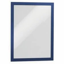 DURABLE DURAFRAME Letter 8-1/2’’ x 11’’ Dark Blue - 2 PK - 9.50’’ 12’’ Frame Size - Portrait Landscape - Magnetic