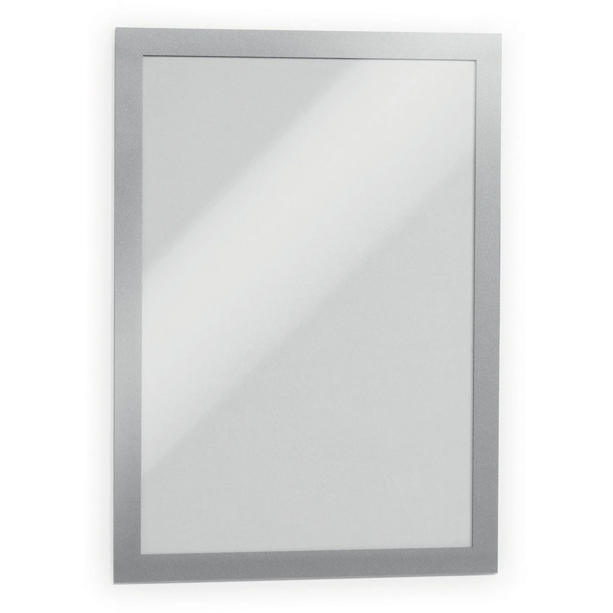DURABLE Duraframe Magnetic Frame - 11’’ x 8.50’’ - Self-adhesive & - Silver - 2 Pack - Signs Nameplates