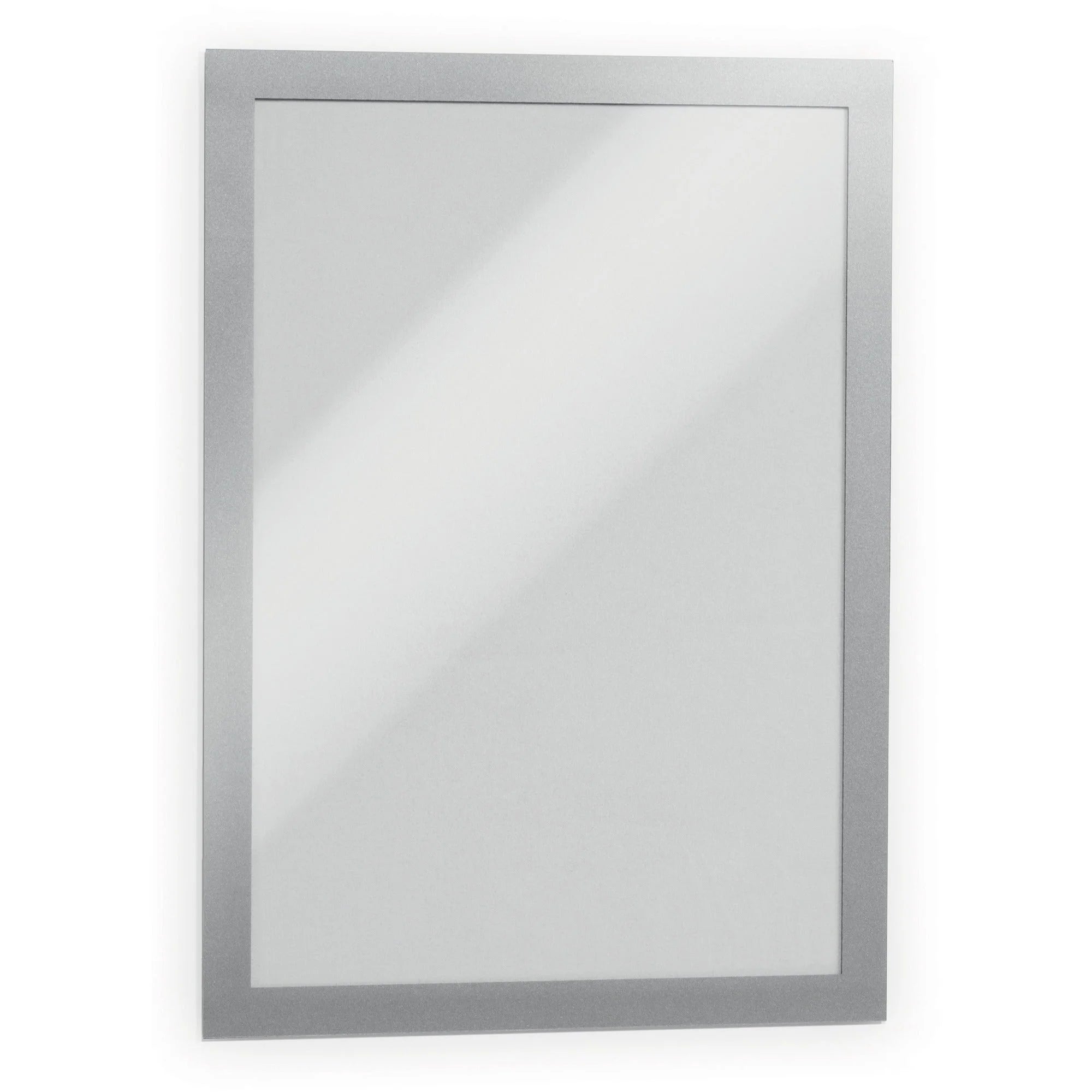 DURABLE Duraframe Magnetic Frame - 11’’ x 8.50’’ - Self-adhesive & - Silver - 2 Pack - Signs Nameplates