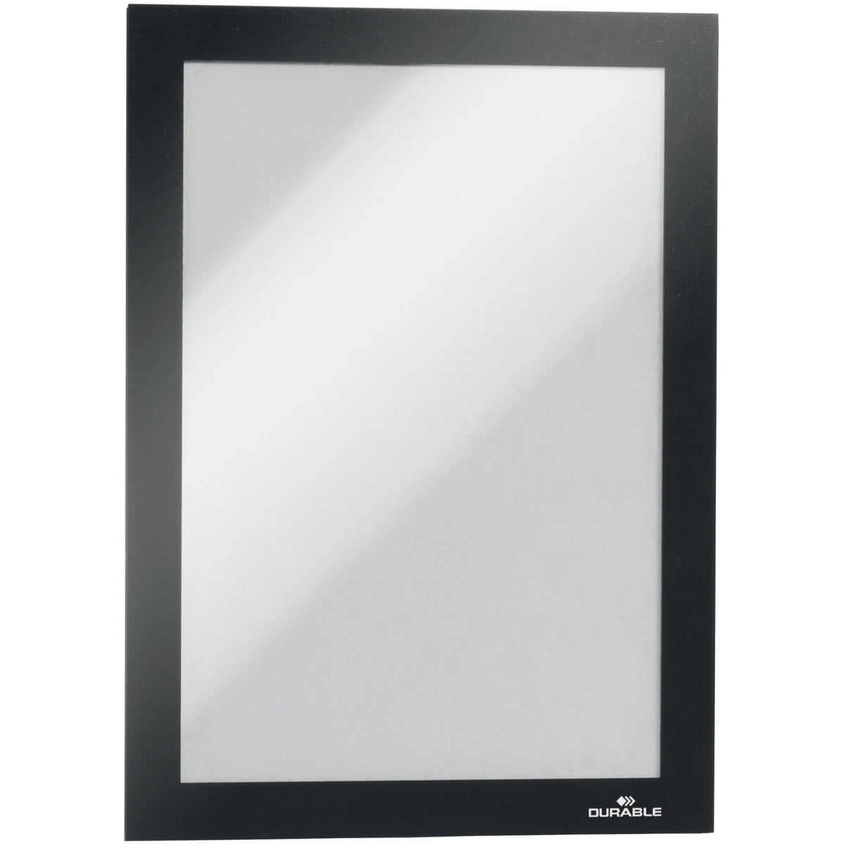 DURABLE DURAFRAME Magnetic Frame - 5.50’’ x 8.50’’ - Anti-glare Sturdy - Black (2 Pack) - Signs & Nameplates