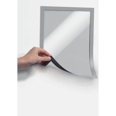 DURABLE DURAFRAME Magnetic Frame - 5.50’’ x 8.50’’ - Silver - 2 Pack - Signs & Nameplates