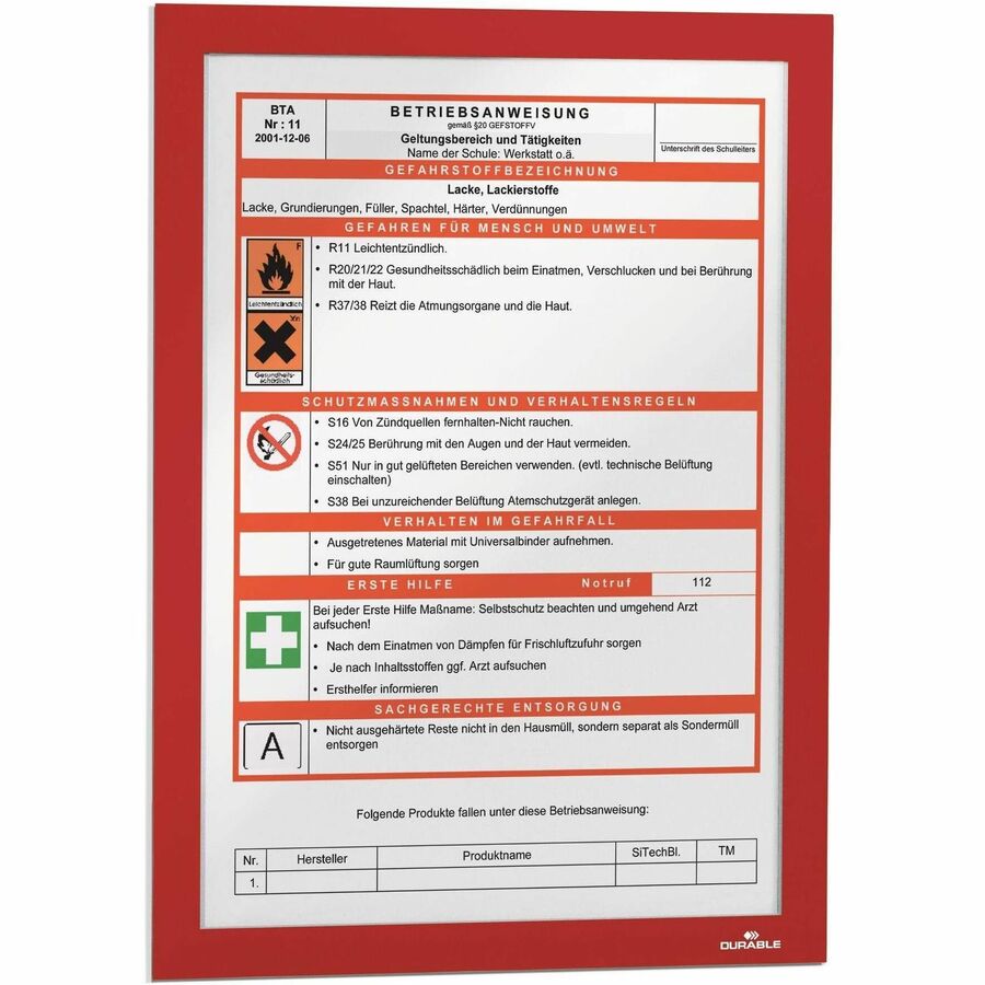 DURABLE Duraframe Magnetic Self-adhesive Frame - Alternate-Image2