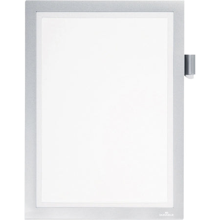 DURABLE DURAFRAME Silver PVC Frame for 8.5’’ x 11’’ Media - Signs & Nameplates