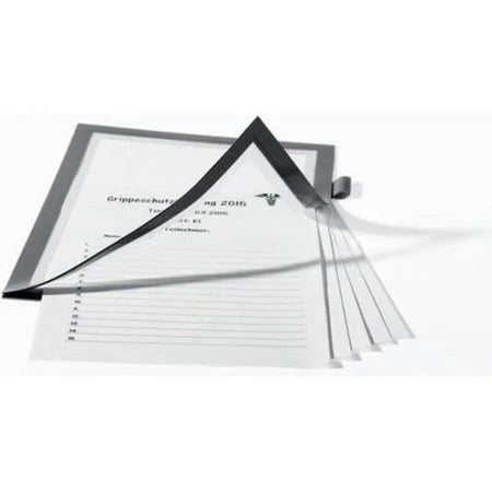 DURABLE DURAFRAME Silver PVC Frame for 8.5’’ x 11’’ Media - Signs & Nameplates