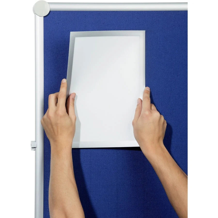 DURABLE Duraframe Tabloid Adhesive Frames - Magnetic Silver - 11’’ x 17’’ - 2 Pack - Signs & Nameplates