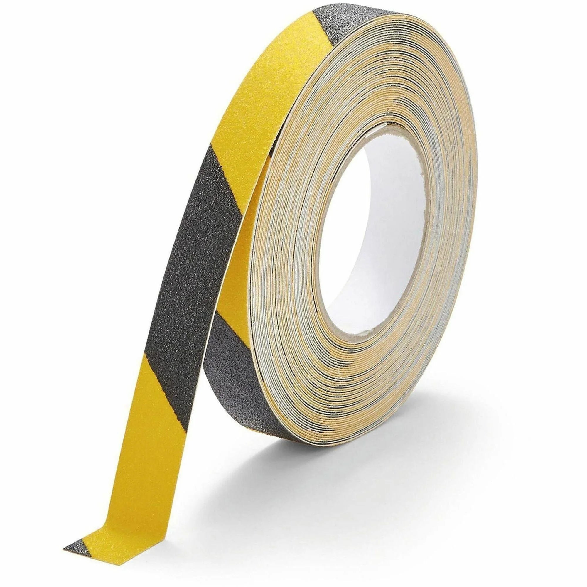 DURABLE GRIP Anti-Slip Tape: 16.40 yd Length x 0.98’’ Width - Yellow/Black - Abrasion & Slip Resistant - Safety Tape