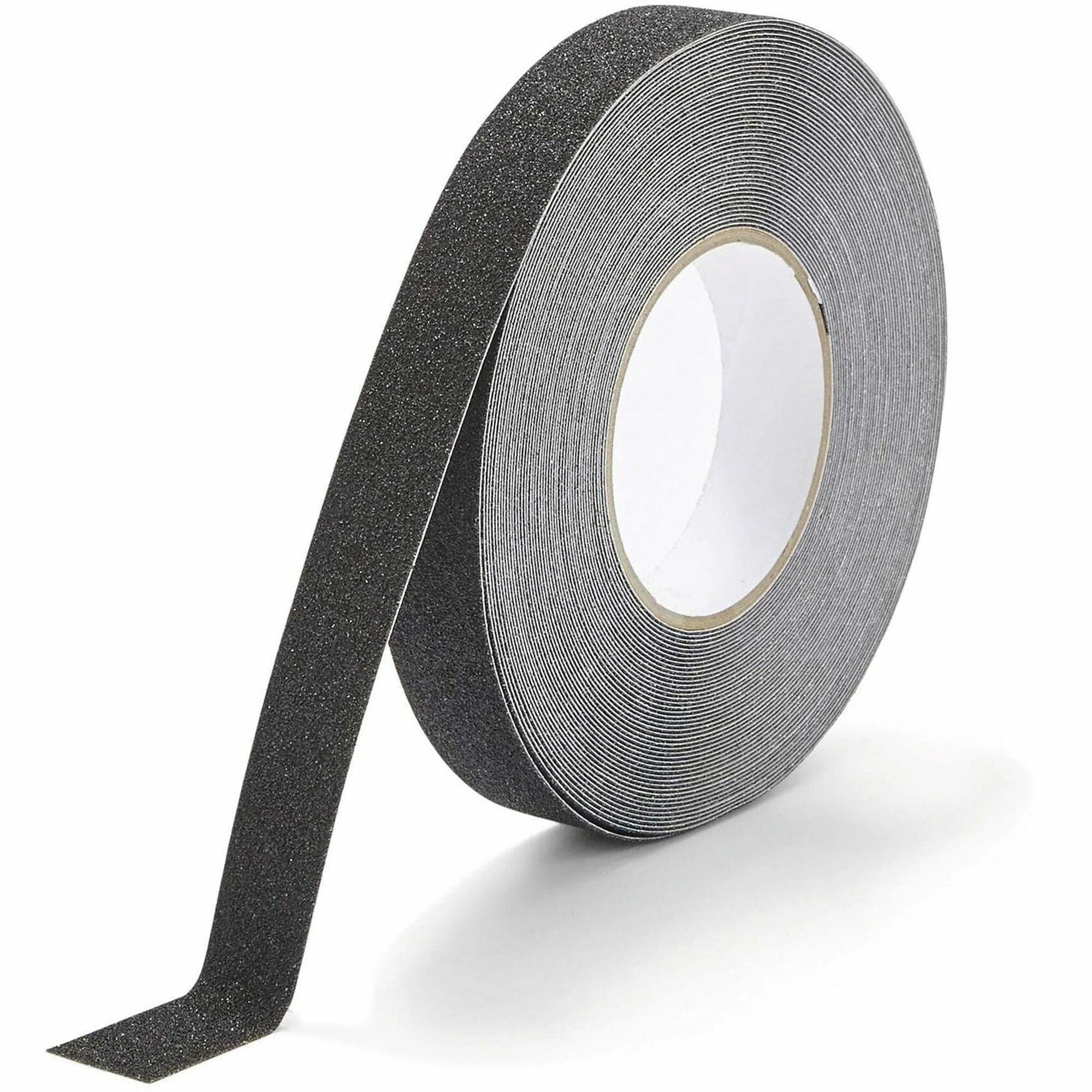 DURABLE GRIP Anti-Slip Tape: 16.40 yd Length x 0.98’’ Width - Black - Abrasion Resistant - Safety Tape
