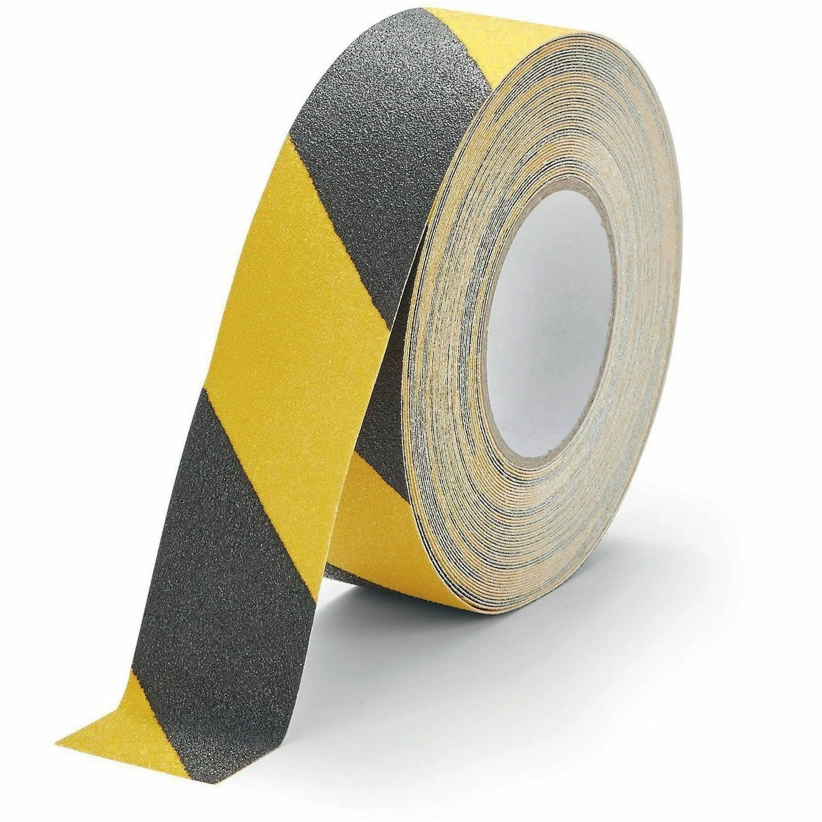 DURABLE GRIP Anti-Slip Tape: 16.40 yd Length x 1.97’’ Width - Black/Yellow - Abrasion & Slip Resistant - Safety Tape