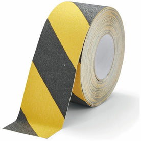 DURABLE GRIP Anti-Slip Tape: 16.40 yd Length x 2.95’’ Width - Yellow/Black - For Floor Marking & Safety - Tape
