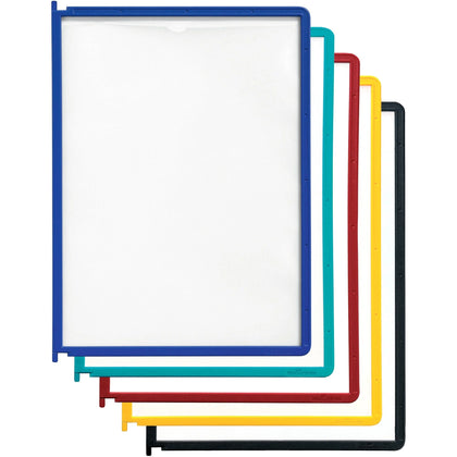 DURABLE Instaview Desktop Reference System: 5-Panel Expandable Set - Catalog Racks/Reference Display
