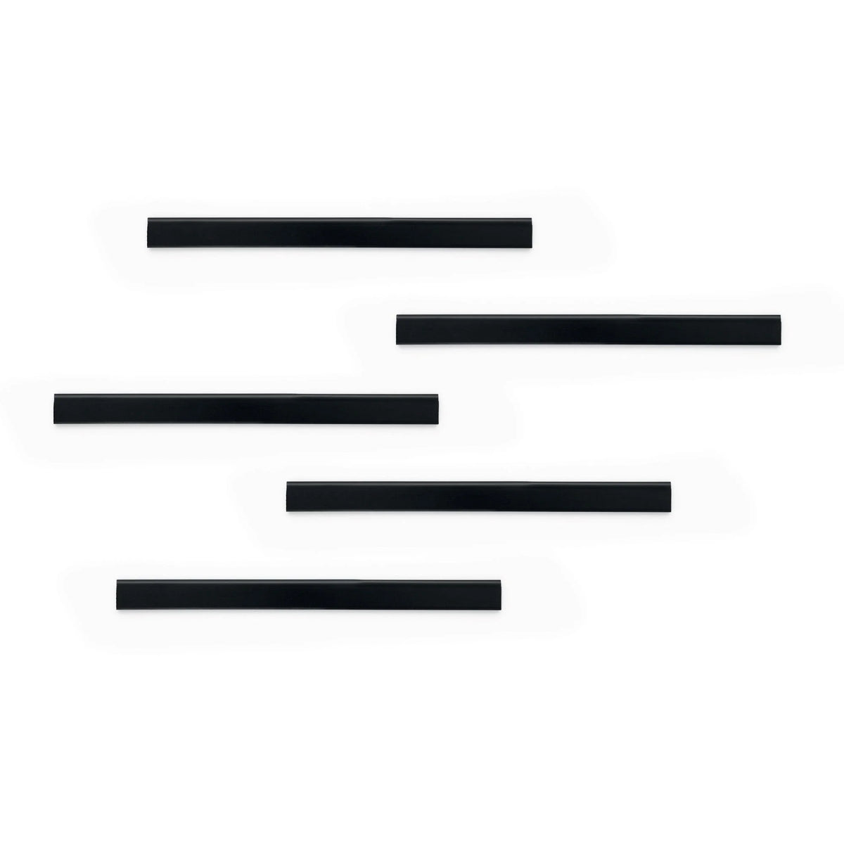DURABLE Magnetic Strip Hanging Rail - Black (10-Pack) - Bulletin Boards
