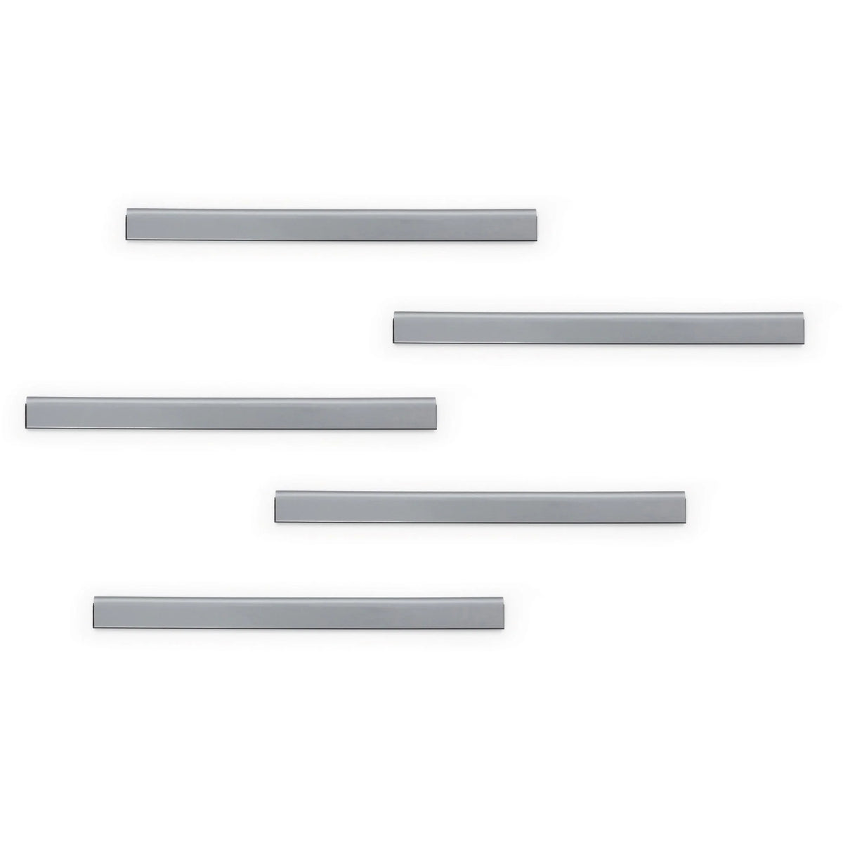 DURABLE Magnetic Strip Hanging Rail - Silver (10-Pack) - Bulletin Boards