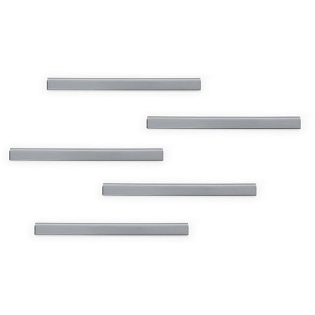 DURABLE Magnetic Strip Hanging Rail - Silver (10-Pack) - Bulletin Boards