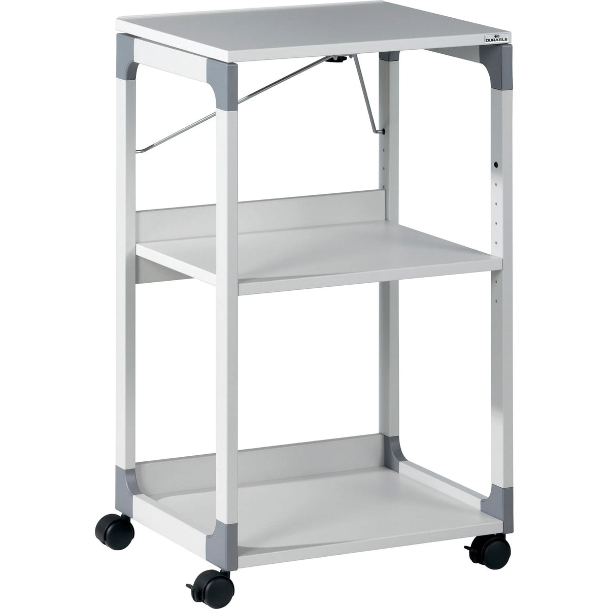DURABLE Overhead Trolley: 3-Shelf System for Beamer - Metal/Plastic - Gray - Carts
