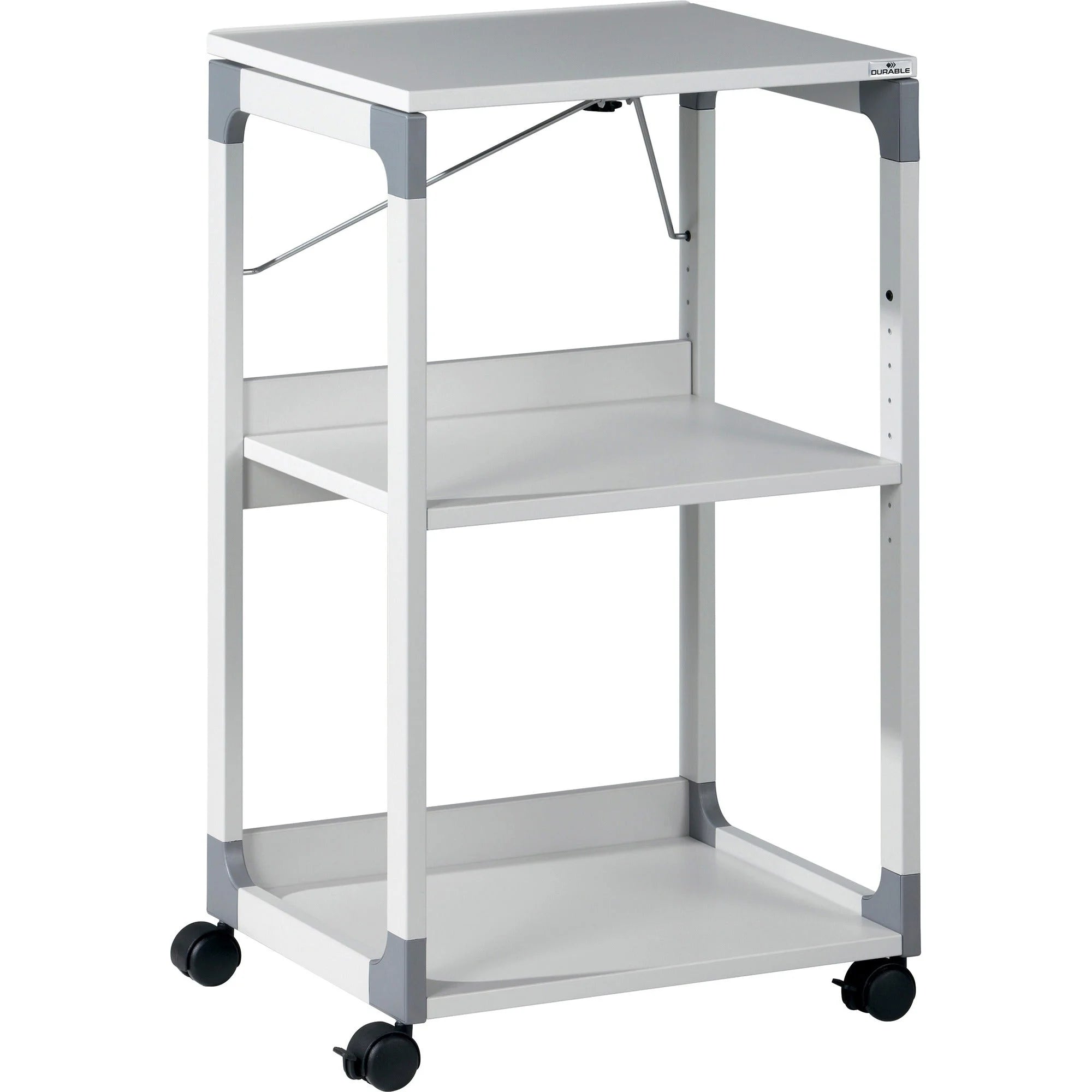 DURABLE Overhead Trolley: 3-Shelf System for Beamer - Metal/Plastic - Gray - Carts