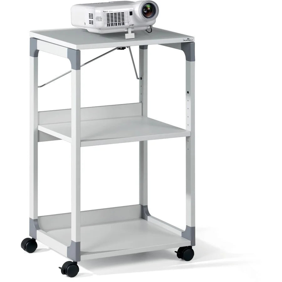 DURABLE Overhead Trolley: 3-Shelf System for Beamer - Metal/Plastic - Gray - Carts