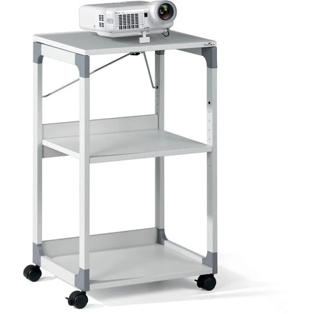 DURABLE Overhead Trolley: 3-Shelf System for Beamer - Metal/Plastic - Gray - Carts