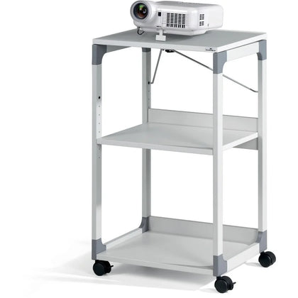 DURABLE Overhead Trolley: 3-Shelf System for Beamer - Metal/Plastic - Gray - Carts