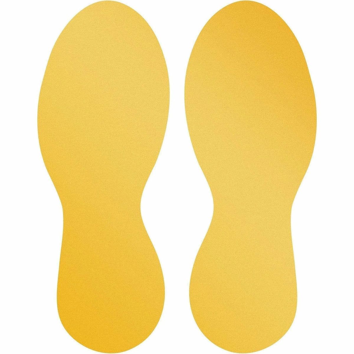 DURABLE Safety Floor Footprint Shapes - Slip Resistant Yellow Markings - Tape