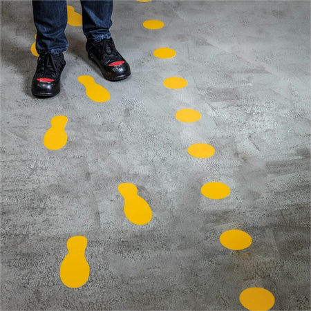 DURABLE Floor Marking Shape: 'Foot' - 5 Pairs - Alternate-Image1