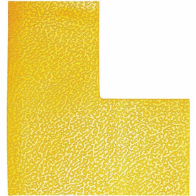DURABLE Safety Floor Marking Shapes: L-shaped 3.9’’ - Yellow Plastic - 10/Pack - Tape