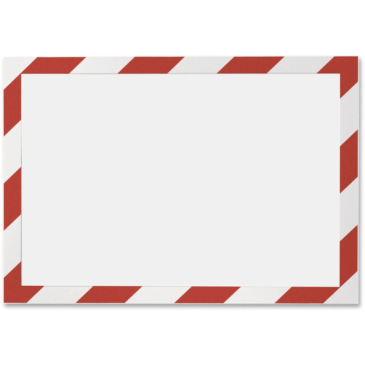 DURABLE Security Frame: Self-adhesive Flexible Magnetic - Red/White - 2/Pack - Safety Signs