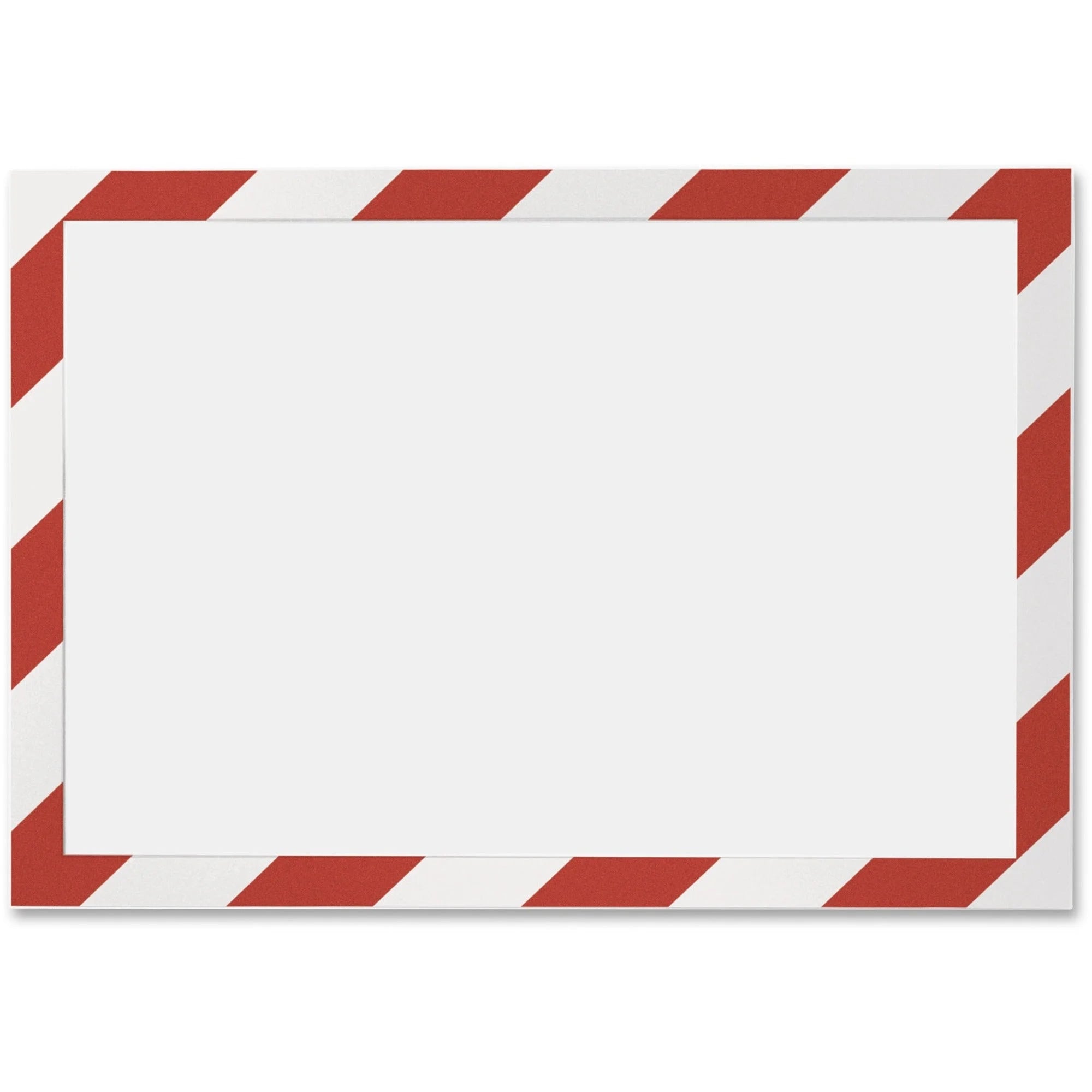 DURABLE Security Frame: Self-adhesive Flexible Magnetic - Red/White - 2/Pack - Safety Signs