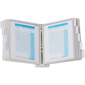 DURABLE Sherpa 10-Panel Wall Reference System: Expandable Removable Sleeve - Catalog Racks/Reference Display