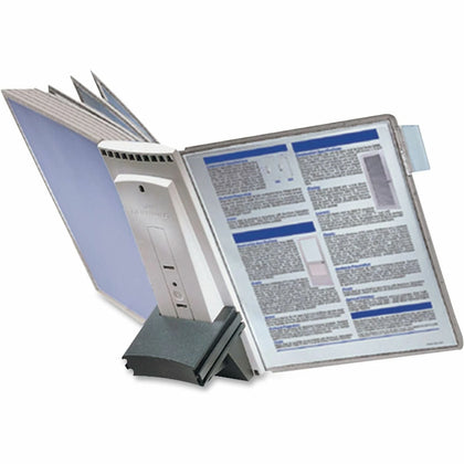 DURABLE Sherpa Desk Extension: Desktop 10-Panel Letter Media Support - Catalog Racks/Reference Display