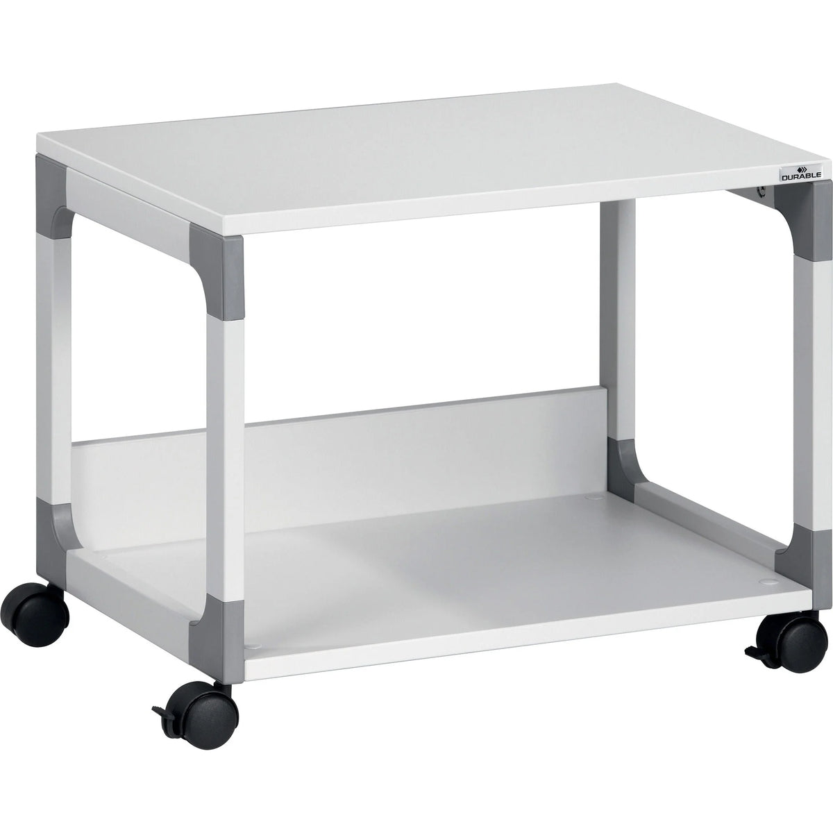 DURABLE System 48 Multifunction Trolley: 2-Shelf 4-Casters Metal Frame - Carts